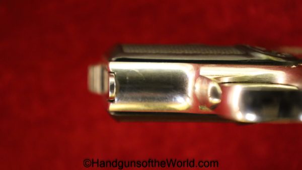 Haenel Schmeisser, Model 1, 6.35mm, Factory Nickel, Nickel, German, Germany, Handgun, Pistol, C&R, Collectible, VP, Vest Pocket, Model I, 1, I, Model, .25