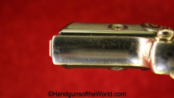 Haenel Schmeisser, Model 1, 6.35mm, Factory Nickel, Nickel, German, Germany, Handgun, Pistol, C&R, Collectible, VP, Vest Pocket, Model I, 1, I, Model, .25