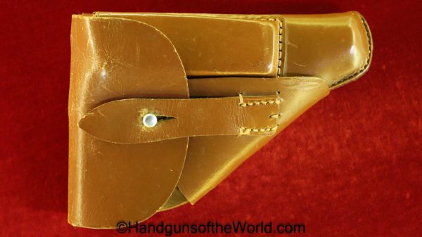 Mauser, HSc, Holster, Dated, 1941, Original, Collectible, German, Germany, Handgun, Pistol, brown, leather, breakaway, pattern, Kern Klager & Cie, WW2, WWII