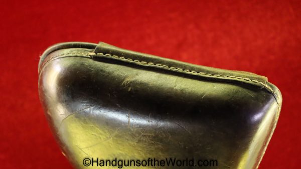 Nambu, 1904, Papa, Holster, Brown, leather, clamshell, with ammo pouch with individual cartridge slots, Original, Collectible, Japan, Japanese, Model