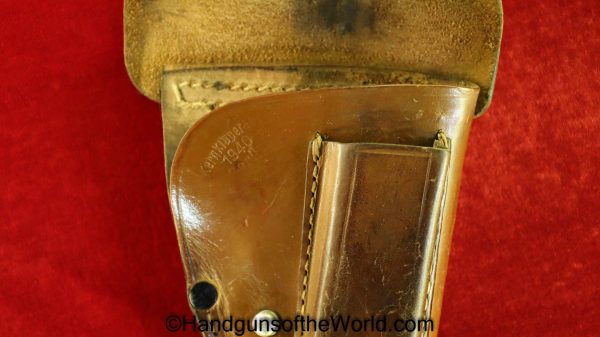 Sauer, 1930, Behorden, Holster, Brown, leather, Police, General purpose, pattern, Kern Klager & Co, 1940, Model, Original, Collectible, German, Germany