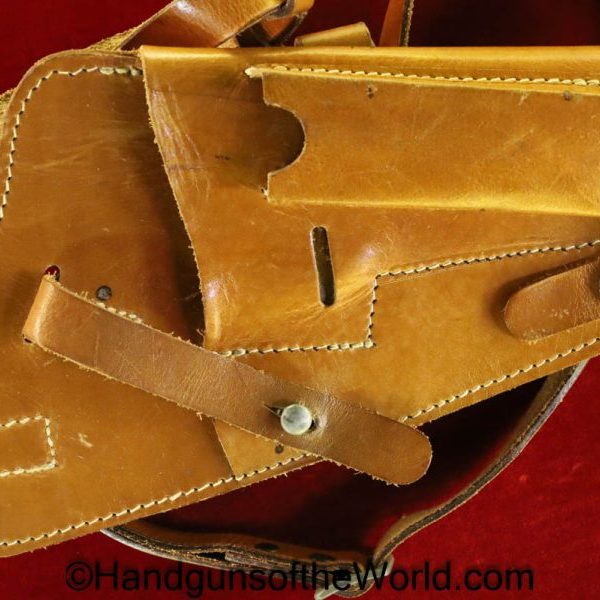 Walther, P-38, Shoulder Holster, unmarked, brown, leather, Shoulder, Holster, Original, Collectible, Post-War, Post War, Handgun, Hand gun, Pistol, P38, P 38