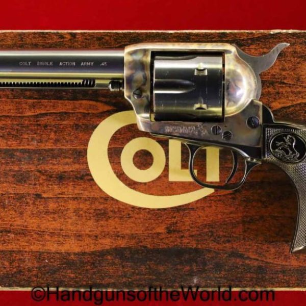 Colt, Single Action Army, .45 Colt, 1980, Mint, in Box, SAA, 45, .45, LC, Long Colt, Boxed, Handgun, Revolver, Collectible, Americana, American, USA