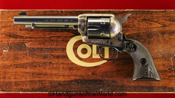 Colt, Single Action Army, .45 Colt, 1980, Mint, in Box, SAA, 45, .45, LC, Long Colt, Boxed, Handgun, Revolver, Collectible, Americana, American, USA