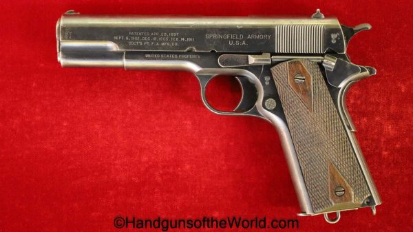 Colt, Springfield Armory, 1911, .45acp, US Property, Marked, .45, 45, acp, auto, WWI, WW1, 1916, Springfield, Handgun, Pistol, C&R, Collectible, Hand gun
