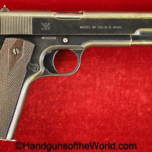 Colt, Springfield Armory, 1911, .45acp, US Property, Marked, .45, 45, acp, auto, WWI, WW1, 1916, Springfield, Handgun, Pistol, C&R, Collectible, Hand gun