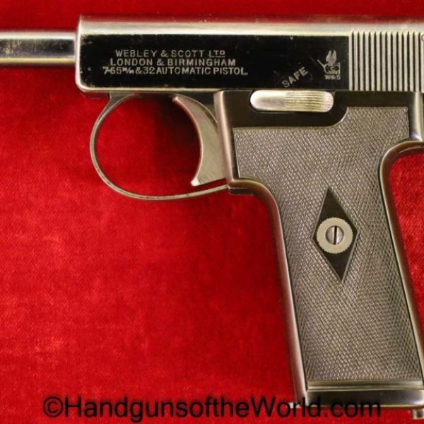 Webley, 1908, 7.65mm, 1913, Model, 7.65, 32, .32, acp, auto, British, English, UK, England, Britain, Handgun, Pistol, C&R, Collectible, Pocket, Hand gun