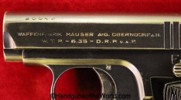 Mauser, WTP 1, 6.35mm, with Original Box, Boxed, with Box, German, Germany, Handgun, Pistol, C&R, Collectible, VP, Vest Pocket, WTP-1, WTP1, WTP, 1, I, .25