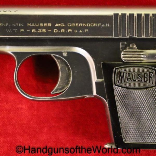 Mauser, WTP 1, 6.35mm, with Original Box, Boxed, with Box, German, Germany, Handgun, Pistol, C&R, Collectible, VP, Vest Pocket, WTP-1, WTP1, WTP, 1, I, .25