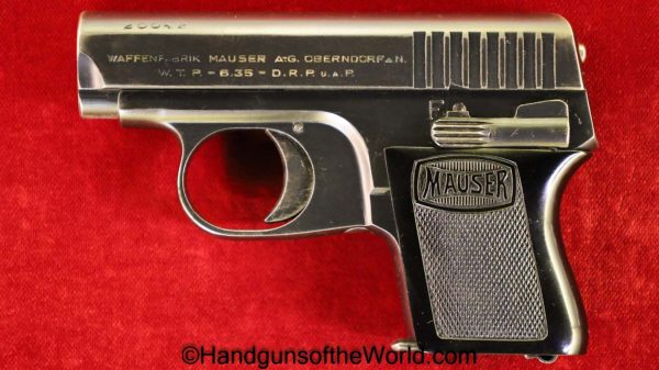 Mauser, WTP 1, 6.35mm, with Original Box, Boxed, with Box, German, Germany, Handgun, Pistol, C&R, Collectible, VP, Vest Pocket, WTP-1, WTP1, WTP, 1, I, .25