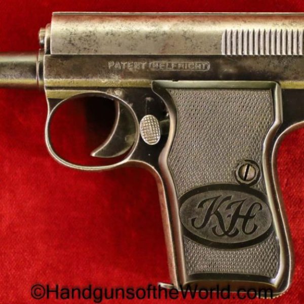 Helfricht, Model 2, 6.35mm, Model II, Model, 2, II, German, Germany, Handgun, Pistol, C&R, Collectible, VP, Vest Pocket, 6.35, 25, .25, acp, auto