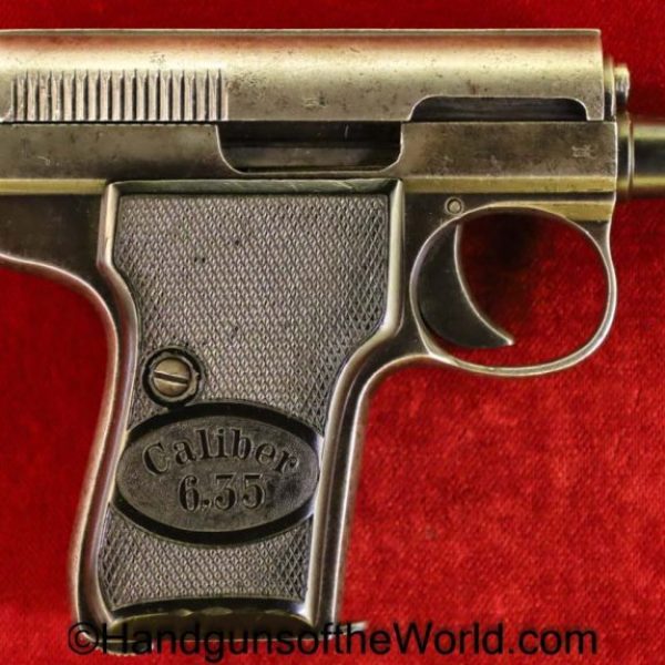 Helfricht, Model 2, 6.35mm, Model II, Model, 2, II, German, Germany, Handgun, Pistol, C&R, Collectible, VP, Vest Pocket, 6.35, 25, .25, acp, auto