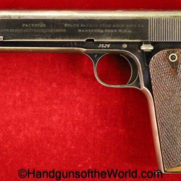 Colt, 1905, .45acp, 1907, Browning Brothers, Model, 45, .45, acp, auto, Handgun, Pistol, C&R, Collectible, Hand gun, Lettered, with Letter, Browning