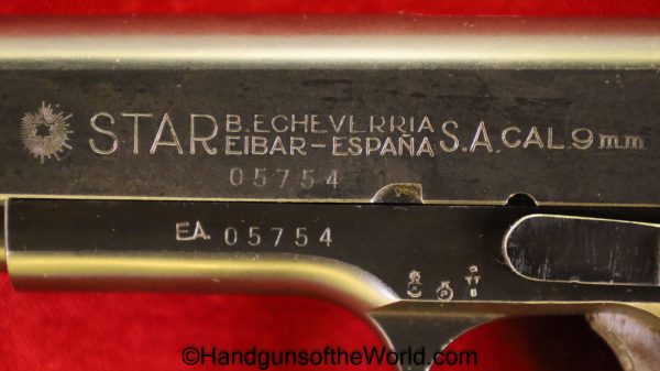 Star, Model A, 9mm, Spanish, Airforce, with Box, Boxed, A, Model, Largo, Air Force, Spain, 1951, Handgun, Pistol, C&R, Collectible, Hand gun, AF