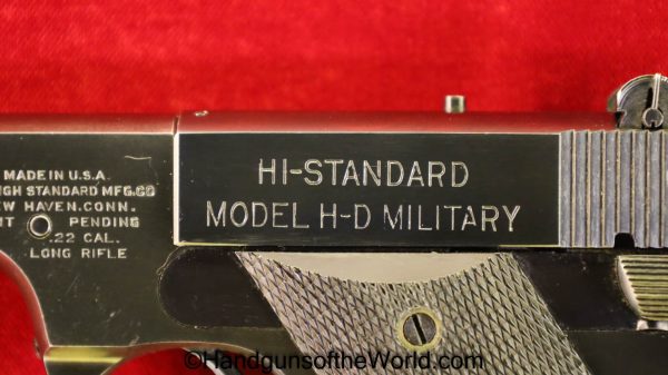 High Standard, HD Military, .22, 6 3/4" Barrel, 22, .22lr, 22lr, Hi-Standard, Hi Standard, HD, H-D, Military, Handgun, Pistol, C&R, Collectible, Target