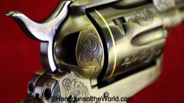 Colt SAA, .45 Colt, Factory Engraved with Gold Bands and Ivory Grips - Image 11