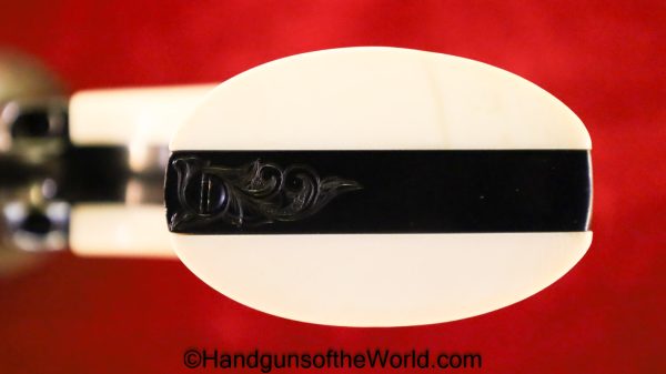 Colt SAA, .45 Colt, Factory Engraved with Gold Bands and Ivory Grips - Image 17
