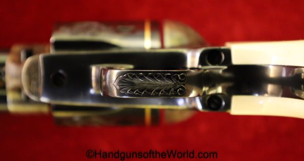 Colt SAA, .45 Colt, Factory Engraved with Gold Bands and Ivory Grips - Image 18