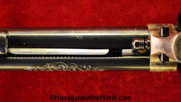 Colt SAA, .45 Colt, Factory Engraved with Gold Bands and Ivory Grips - Image 19