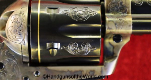Colt SAA, .45 Colt, Factory Engraved with Gold Bands and Ivory Grips - Image 26