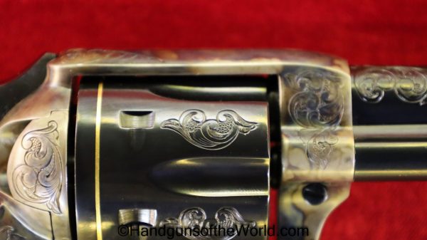 Colt SAA, .45 Colt, Factory Engraved with Gold Bands and Ivory Grips - Image 27