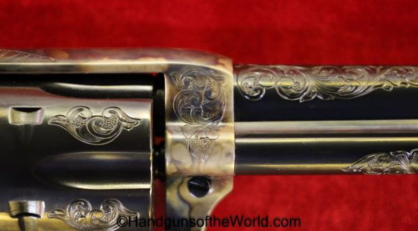 Colt SAA, .45 Colt, Factory Engraved with Gold Bands and Ivory Grips - Image 28