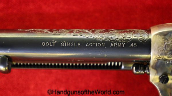 Colt SAA, .45 Colt, Factory Engraved with Gold Bands and Ivory Grips - Image 33