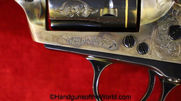 Colt SAA, .45 Colt, Factory Engraved with Gold Bands and Ivory Grips - Image 37