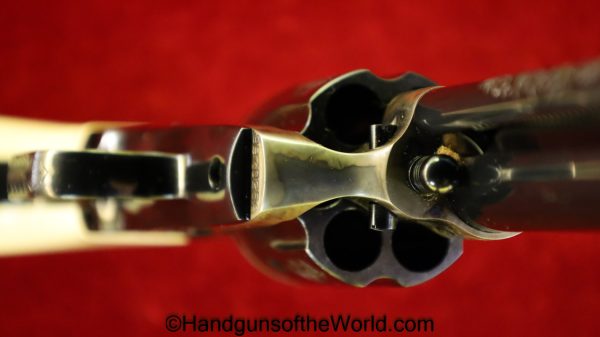 Colt SAA, .45 Colt, Factory Engraved with Gold Bands and Ivory Grips - Image 4