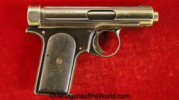 Sauer, 1913, 7.65mm, Very Early, Model, with Holster, Handgun, Pistol, C&R, Collectible, German, Germany, 7.65, 32, .32, acp, auto, Early, First, 1st, Variant