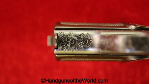 Kommer, Model 2, 6.35mm, Custom Engraved, Engraved, German, Germany, Handgun, Pistol, C&R, Collectible, VP, Vest Pocket, 6.35, 25, .25, acp, auto, Model II