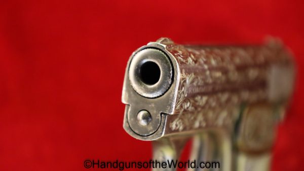 Kommer, Model 2, 6.35mm, Custom Engraved, Engraved, German, Germany, Handgun, Pistol, C&R, Collectible, VP, Vest Pocket, 6.35, 25, .25, acp, auto, Model II