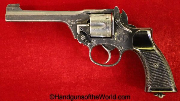 Enfield, No2 MKI*, 38, Tanker Model, Tanker, .38, English, British, WWII, WW2, Handgun, Revolver, C&R, Collectible, 1943, No2, No.2, UK, England, Britain