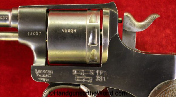Rast-Gasser, 1898, 8mm, Fortress Artillery, Marked, Handgun, Revolver, C&R, Collectible 1902, Rast, Gasser, Rast & Gasser, Hand gun, Austria-Hungary, WWI