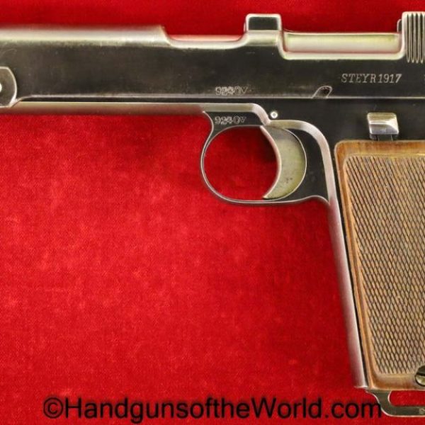 Steyr, 1911, 9mm, Austrian, Dated, 1917, Hahn, Steyr Hahn, 1912, Austria, WWI, WW1, Handgun, Pistol, C&R, Collectible, Hand gun, Austria-Hungary