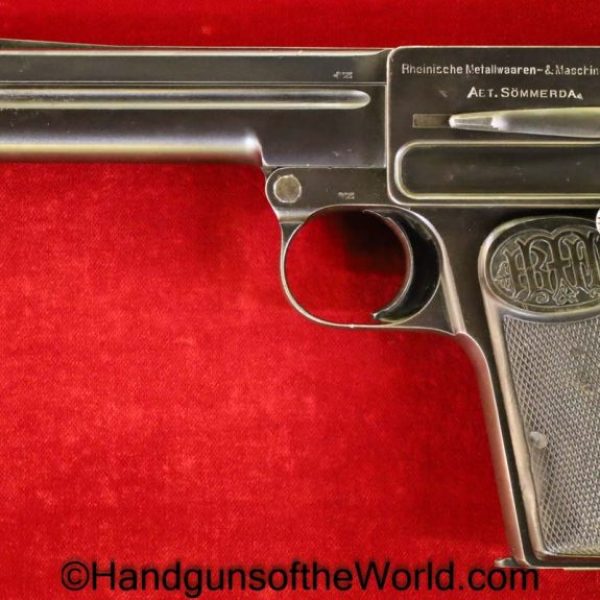 Dreyse, 1910, 9mm, Early Model, Early, German, Germany, WWI, WW1, Era, Handgun, Pistol, C&R, Collectible, Massive, Oddity, Rare, Model, Rheinmetall