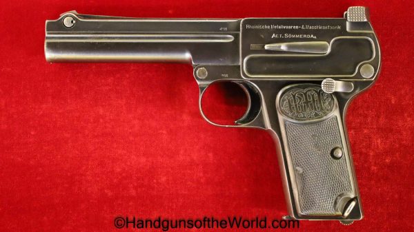 Dreyse, 1910, 9mm, Early Model, Early, German, Germany, WWI, WW1, Era, Handgun, Pistol, C&R, Collectible, Massive, Oddity, Rare, Model, Rheinmetall