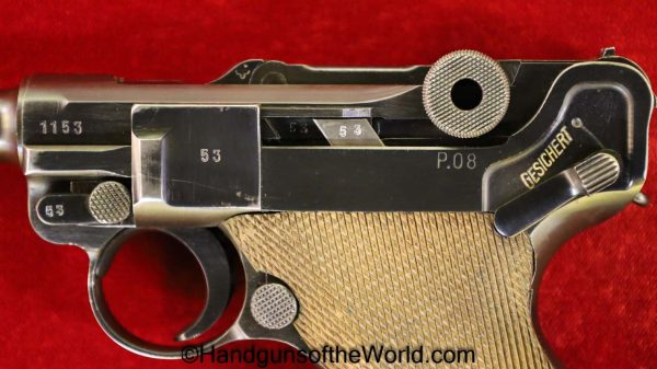 Luger, Mauser, P.08, BYF 42, 9mm, with Matching Black Widow Magazine, byf, 42, 1942, byf-42, German, Germany, Handgun, Pistol, C&R, Collectible, WWII, WW2