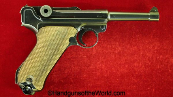 Luger, Mauser, P.08, BYF 42, 9mm, with Matching Black Widow Magazine, byf, 42, 1942, byf-42, German, Germany, Handgun, Pistol, C&R, Collectible, WWII, WW2