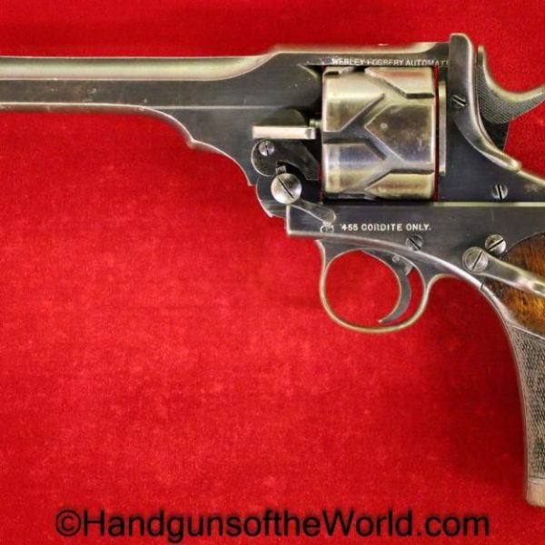 Webley, 1903, Fosbery, .455, Inscribed, with Provenance, Handgun, Revolver, Pistol, C&R, Collectible, Model, 455, British, English, UK, with Letter