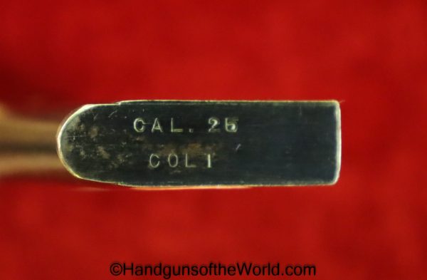 Colt, 1908, Vest Pocket, .25, Magazine, Clip, Mag, Original, Collectible, Handgun, Pistol, Hand gun, VP, Model, 25, acp, auto, 6.35, 6.35mm, American, USA