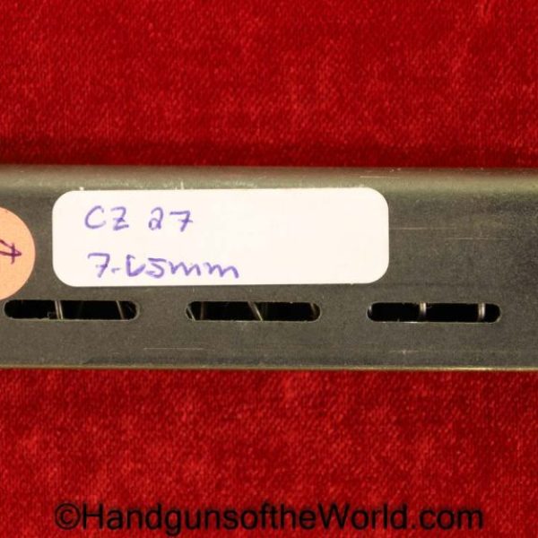 CZ-27, 7.65mm, Magazine, Clip, Mag, Original, Collectible, CZ, 27, CZ27, CZ 27, 7.65, 32, .32, acp, auto, WWII, WW2, Era, German, Germany, Handgun, Pistol