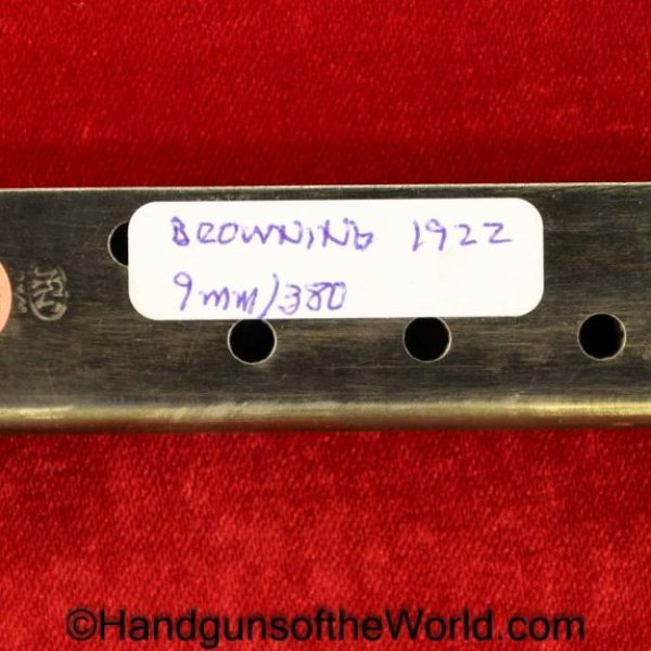 FN, Browning, 1922, 9mm, Magazine, Clip, Mag, Original, Collectible, .380, 380, acp, auto, Handgun, Pistol, Hand gun, Belgian, Belgium, Real, Vintage, Old