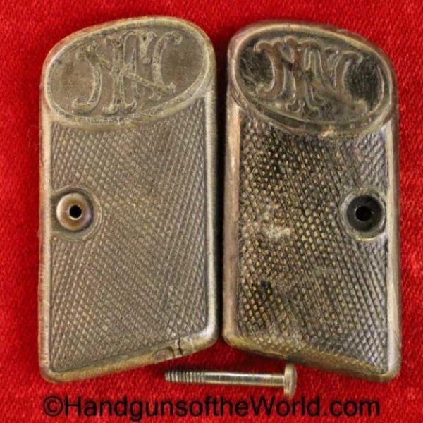 FN, Browning, 1905, 1906, Grips, Pressed horn, Horn, Original, Collectible, Pair, Grip, VP, Vest Pocket, Handgun, Pistol, Hand gun, Belgian, Belgium