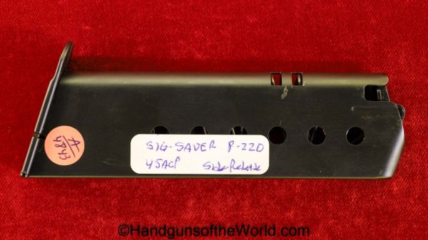 SIG-Sauer, P-220, .45acp, Magazine, Clip, Mag, Original, Collectible, P220, P 220, P.220, Sig, Sauer, Sig Sauer, 45, .45, acp, auto, Handgun, Pistol