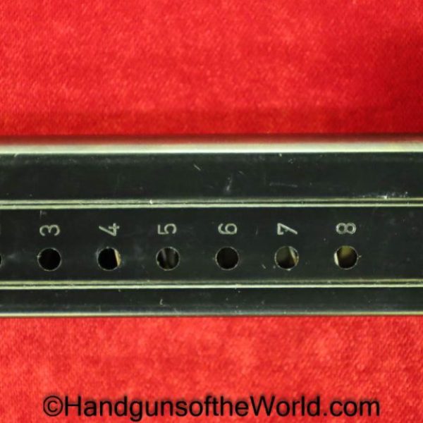H&K, P-7, 9mm, 1st Type, Magazine, Clip, P7-9x19-IA, Mag, Original, Collectible, German, Germany, P7, P.7, P 7, 1st, First, Type, Pattern, Heckler & Koch