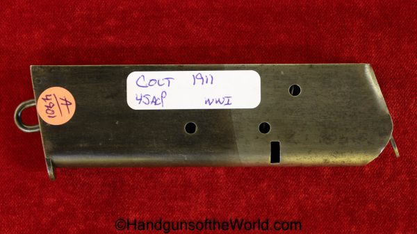 Colt, 1911, .45acp, Lanyard Loop, Magazine, Clip, Mag, Original, Collectible, 45, .45, acp, auto, USA, American, America, Americana, Lanyard, Loop