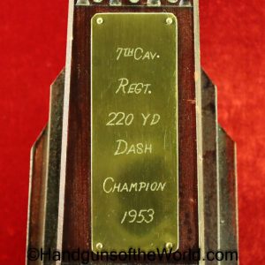 Military Award, 24th Calvary, 1953, with Case, Original, Collectible, US, Military, Award, USA, American, Americana, America, Calvary, 24th, 220 Yard Dash