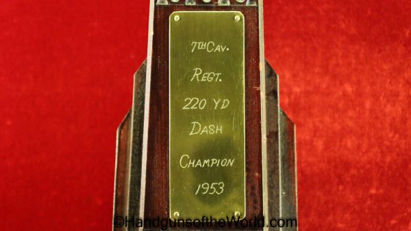 Military Award, 24th Calvary, 1953, with Case, Original, Collectible, US, Military, Award, USA, American, Americana, America, Calvary, 24th, 220 Yard Dash