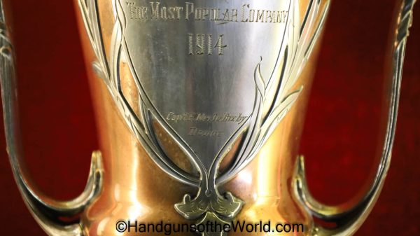 Most Popular Infantry Company, Award, Trophy, Original, Collectible, 1914, First Light Infantry Regimental, Copper, Silver, Historic, Vintage, Period, Old